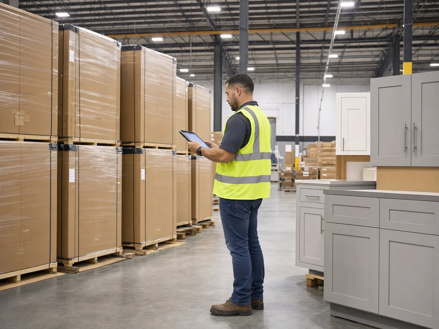 Ready-to-assemble Shaker cabinets for New Jersey trade orders